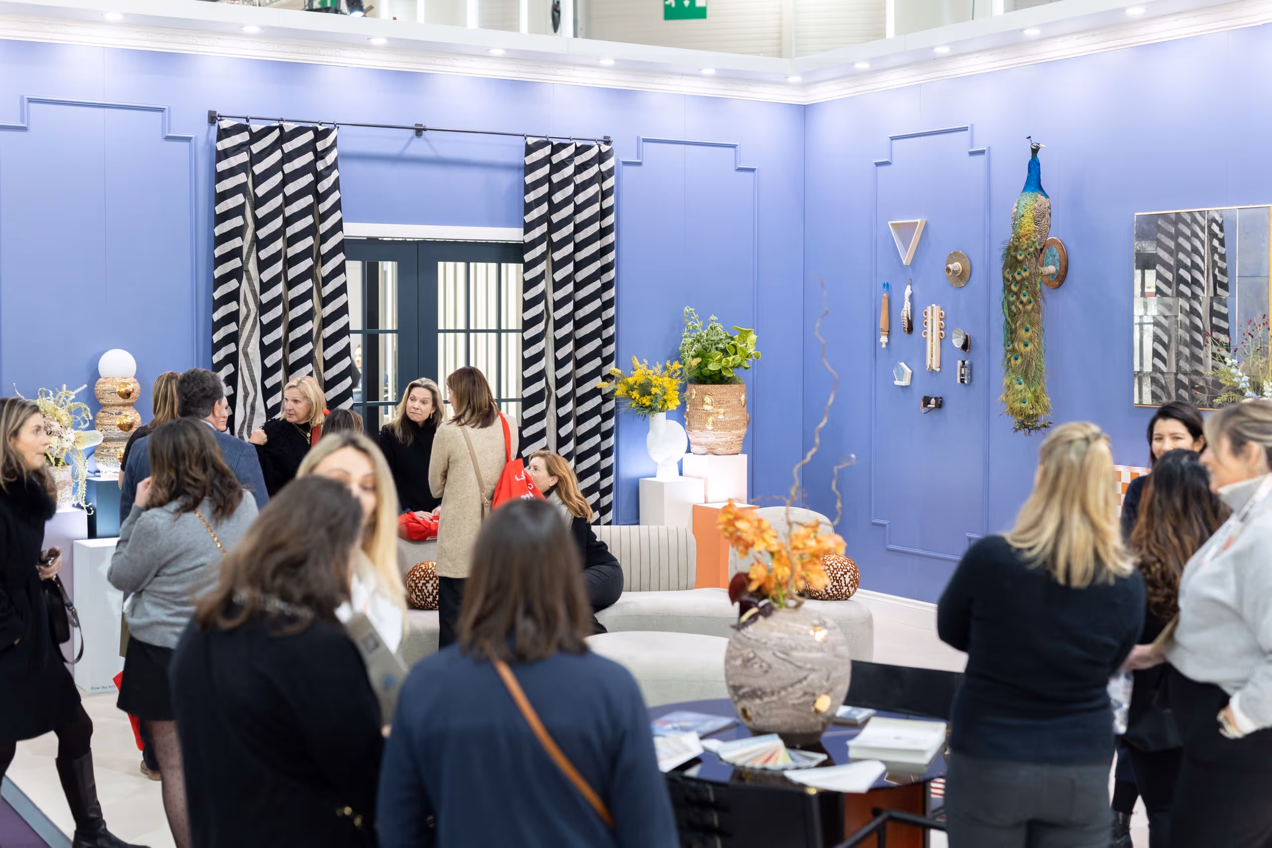 DLN Members in Peti Lau's booth for Benjamin Moore at Maison&Objet. Photo Courtesy Business of Home