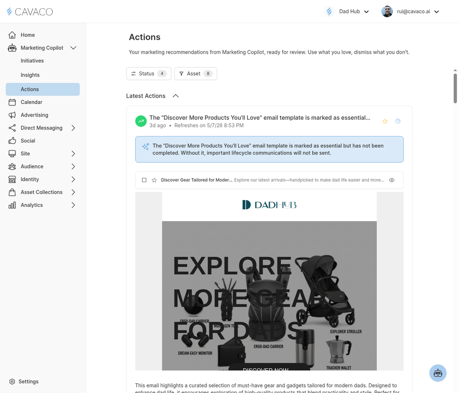 Marketing Copilot - Actions