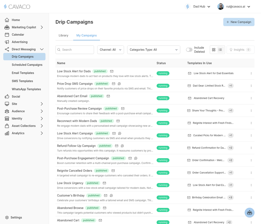 Direct Messaging - Drip Campaigns