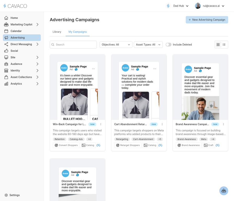 Advertising - My Campaigns