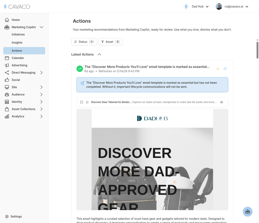 Marketing Copilot Actions