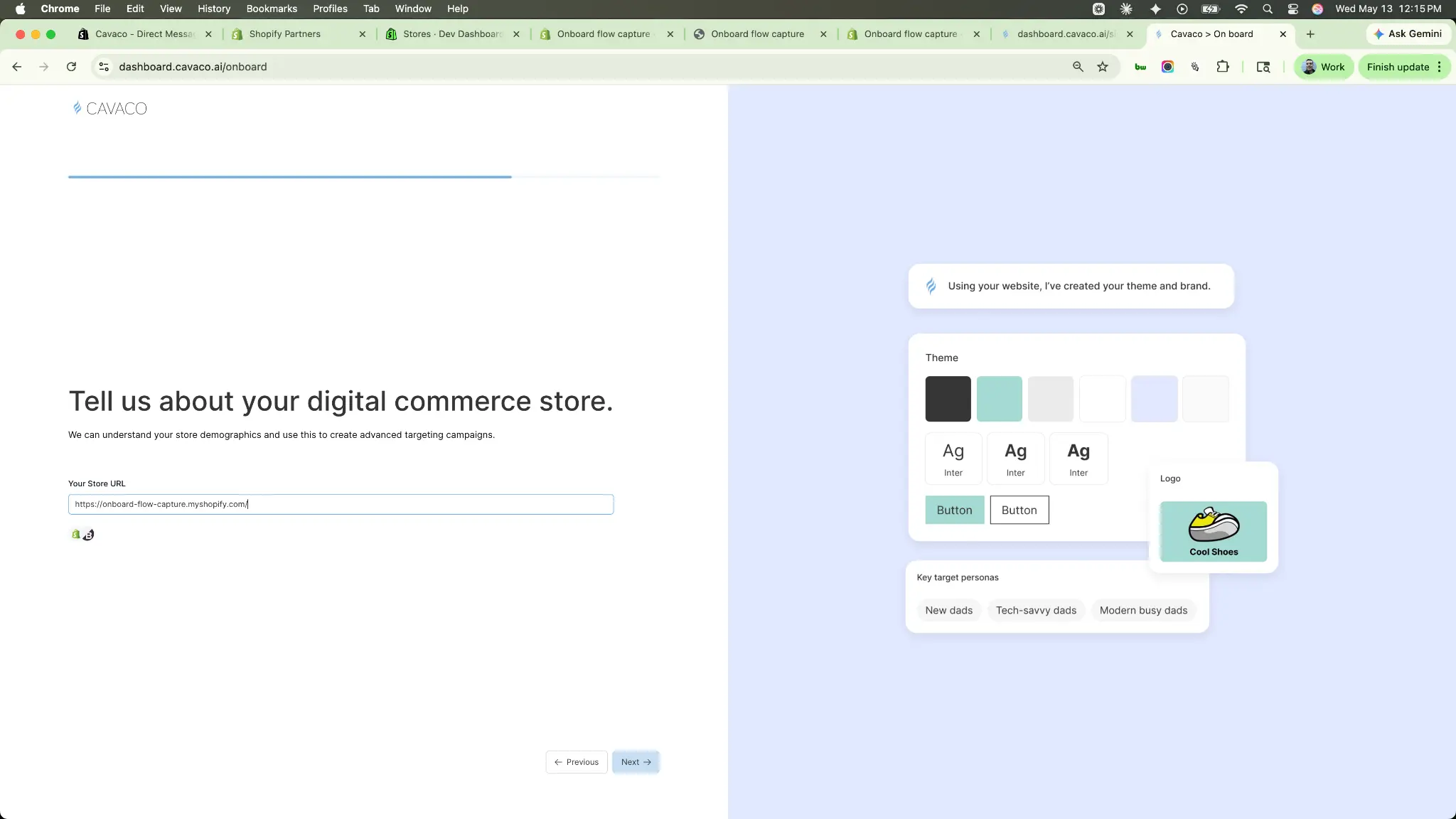 Store URL Input