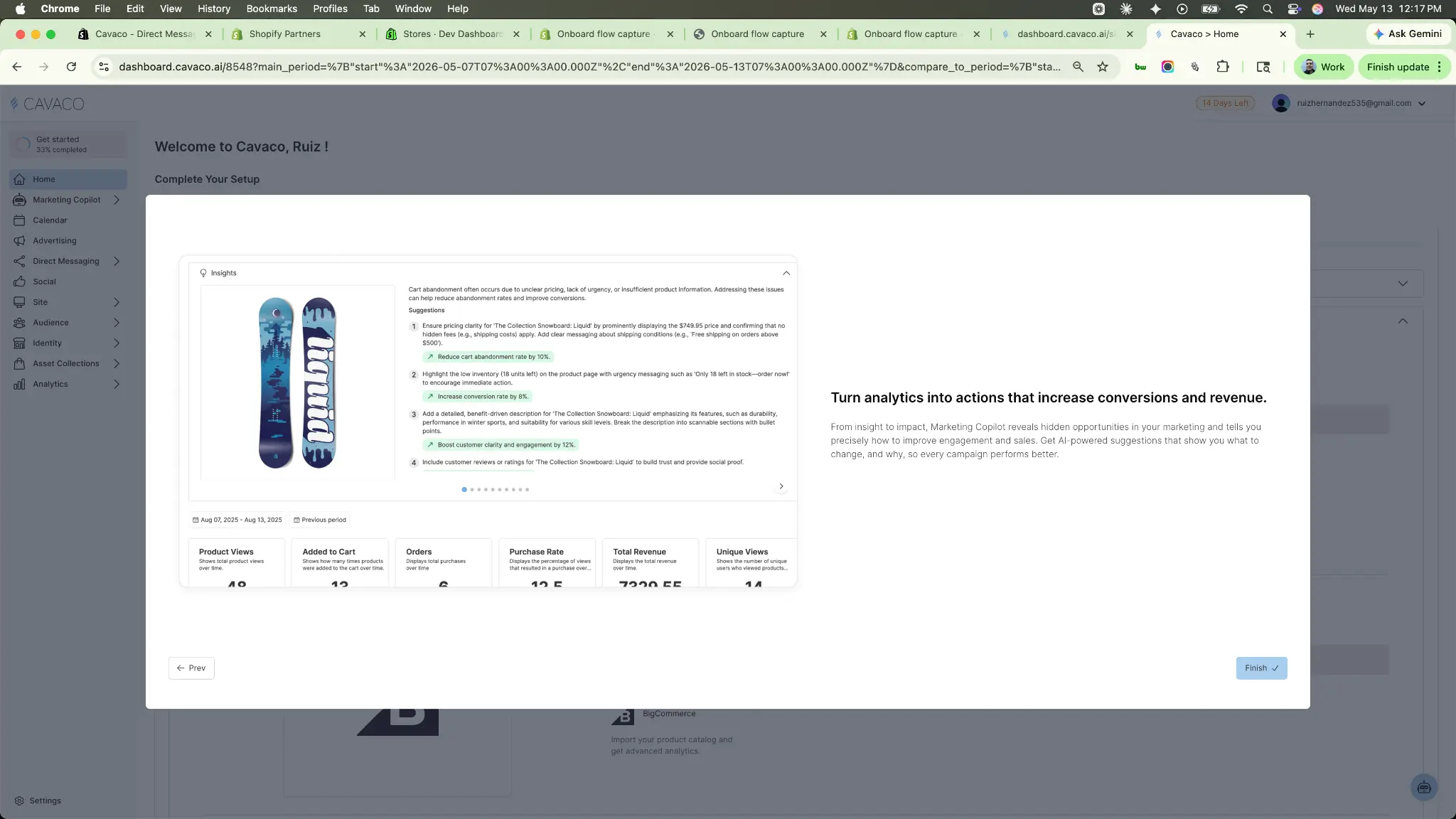 Feature Tour Analytics