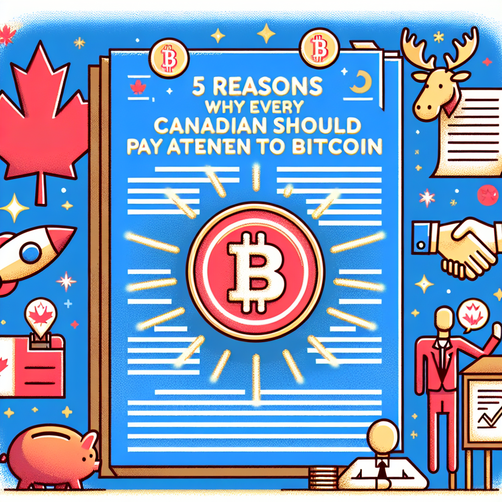 5 Reasons Why Every Canadian Should Pay Attention to Bitcoin