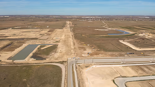 Aerial of Alpha ranch project