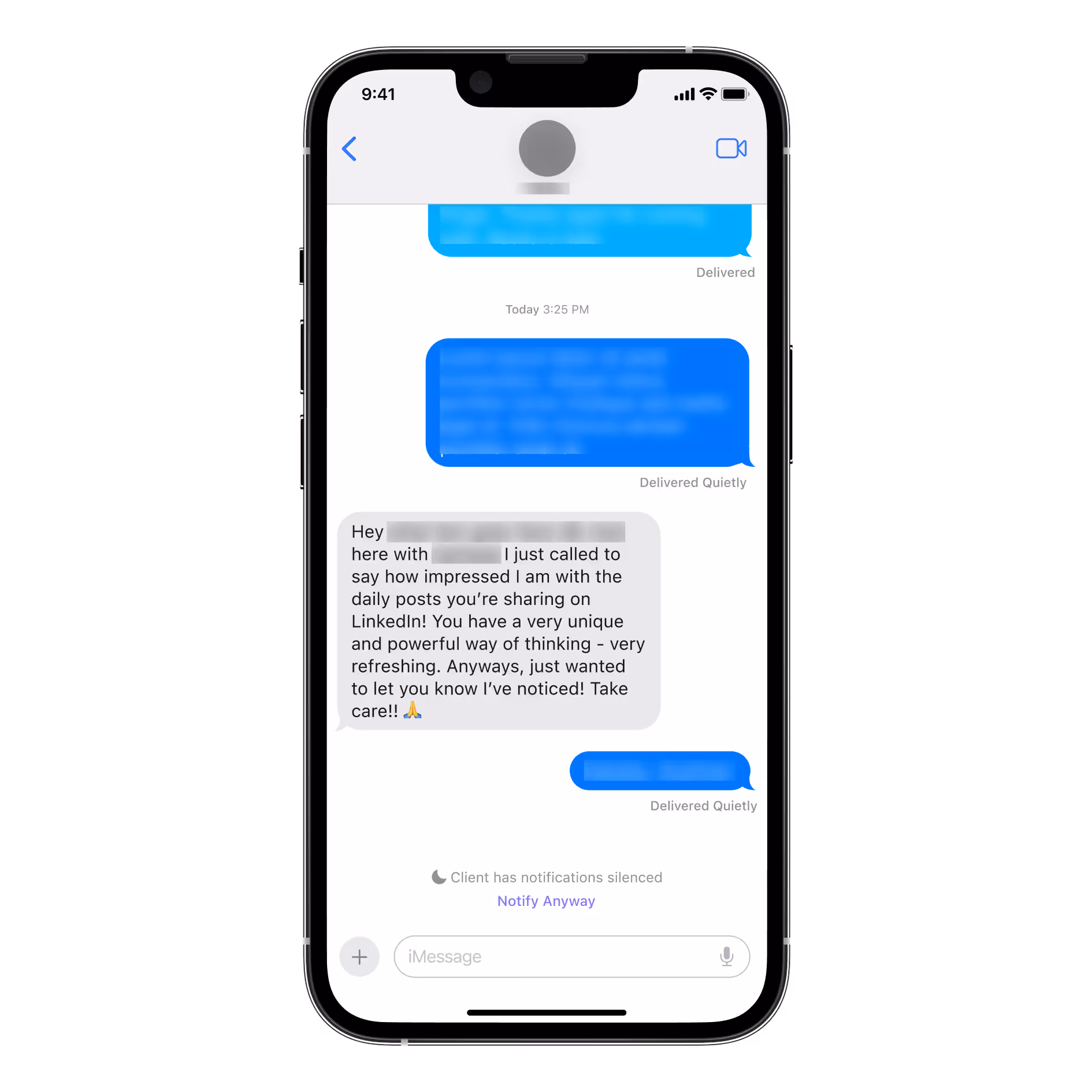 iphone testimonial