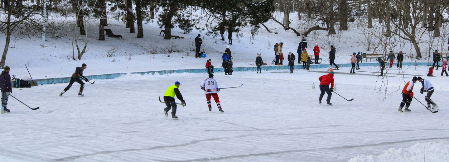 People playing ice hockey