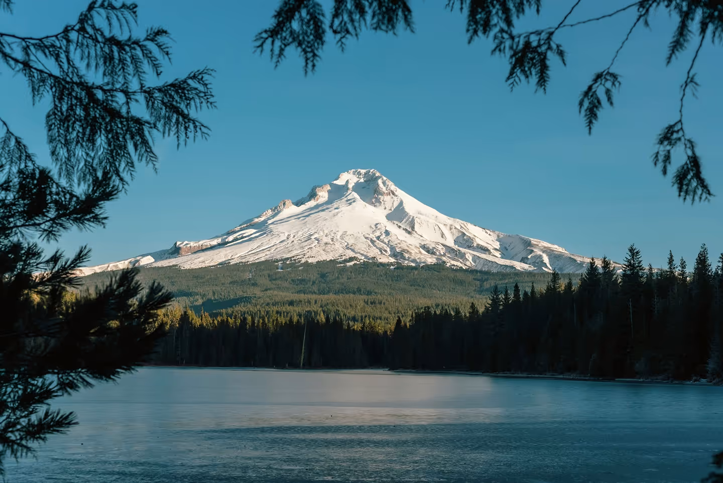The view of a mountain