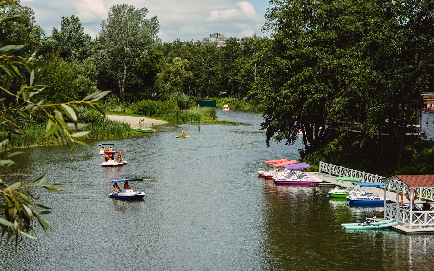 A view of boats on a river
