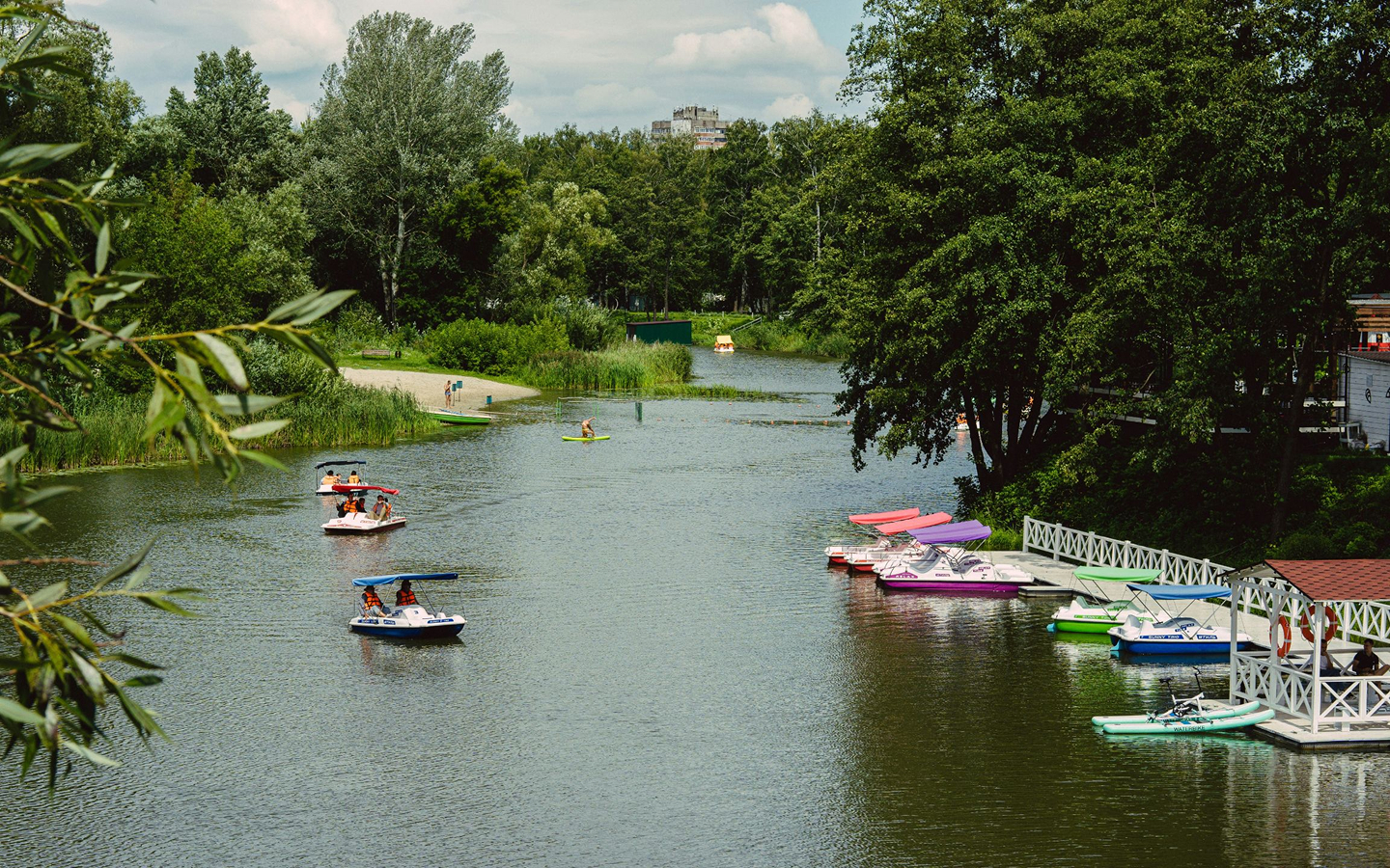 A view of boats on a river
