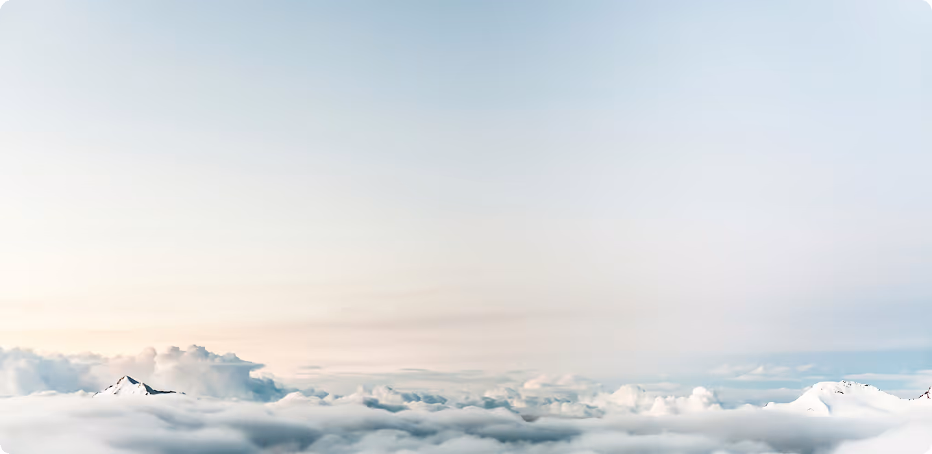 A view from over the clouds