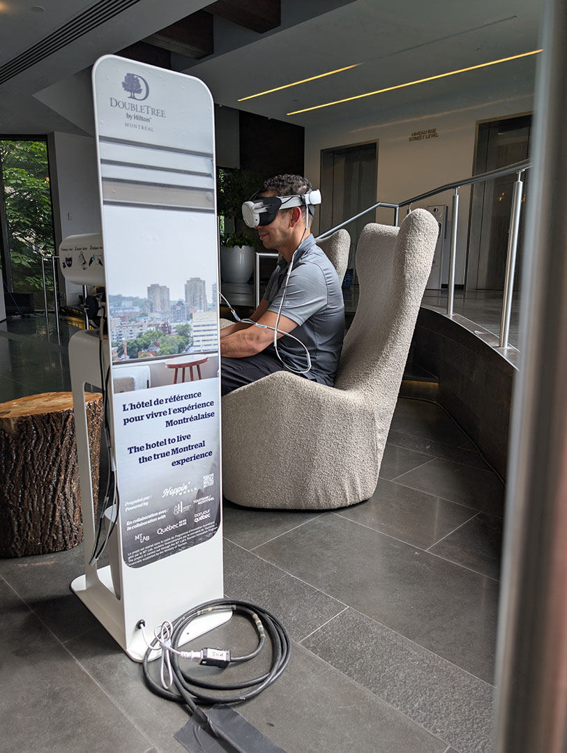 Habillage arrière de la Station au DoubleTree