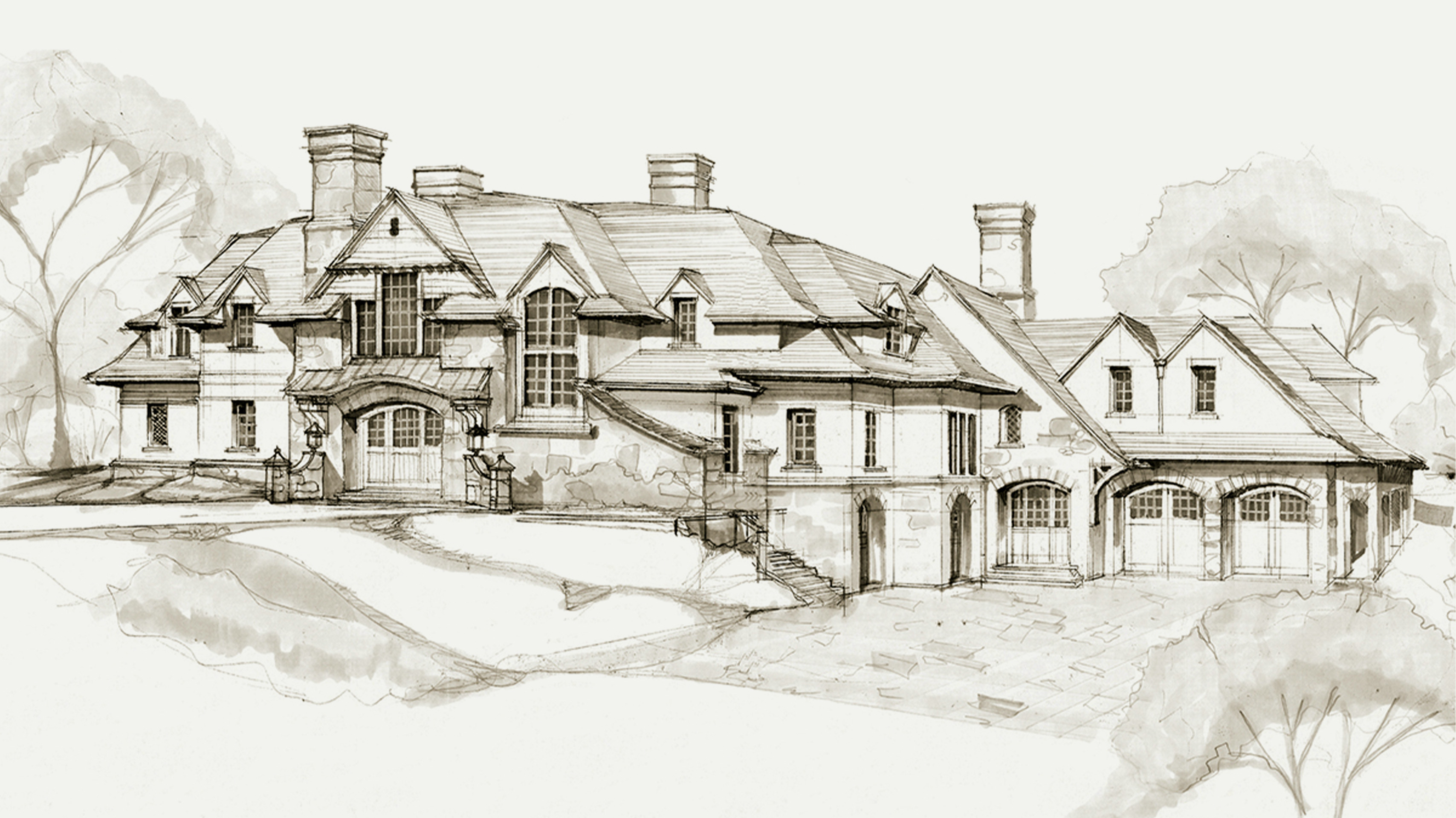 Hand Sketches Studio Concept Design Studies