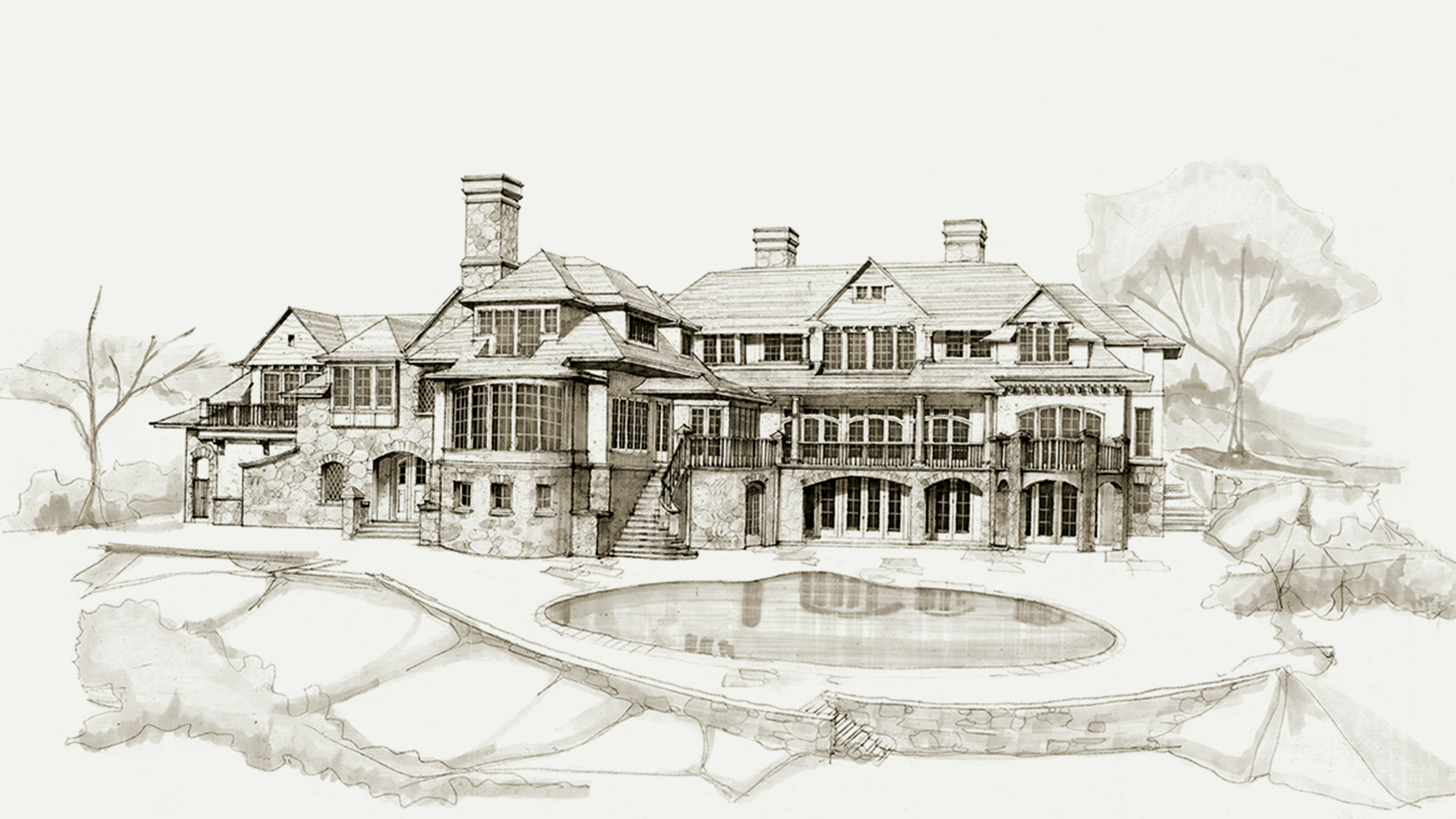 Hand Sketches Studio Concept Design Studies