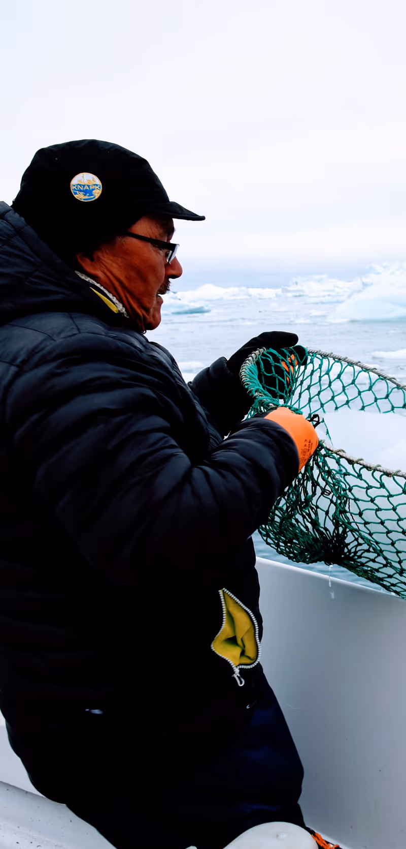A man fishing