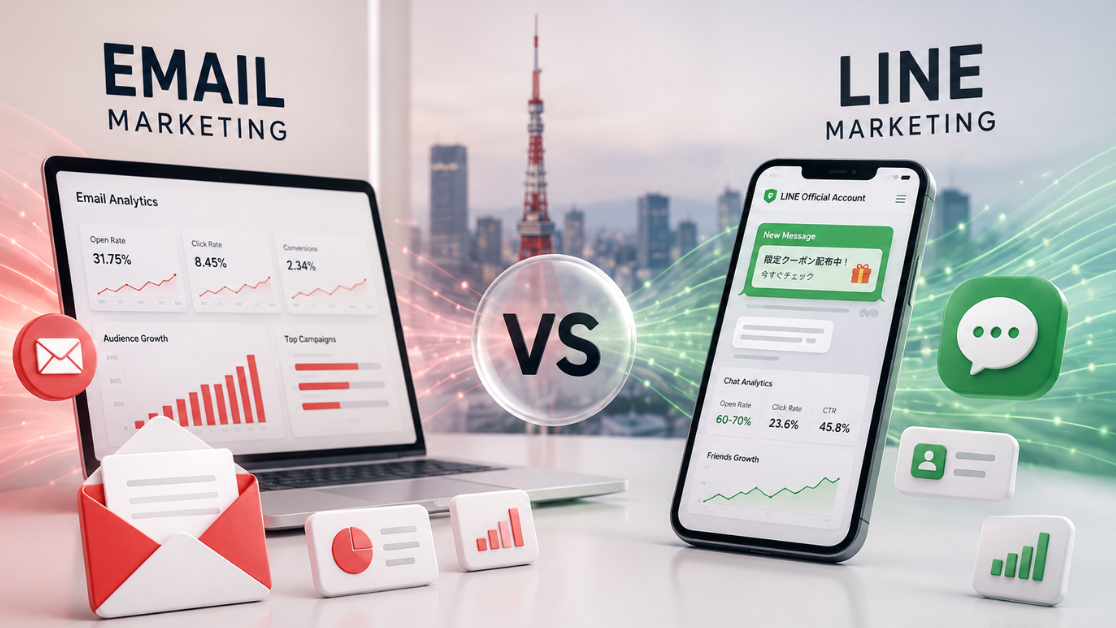 Email Marketing vs LINE Marketing in Japan: Which One Actually Grows Your Business? | Boostify Japan