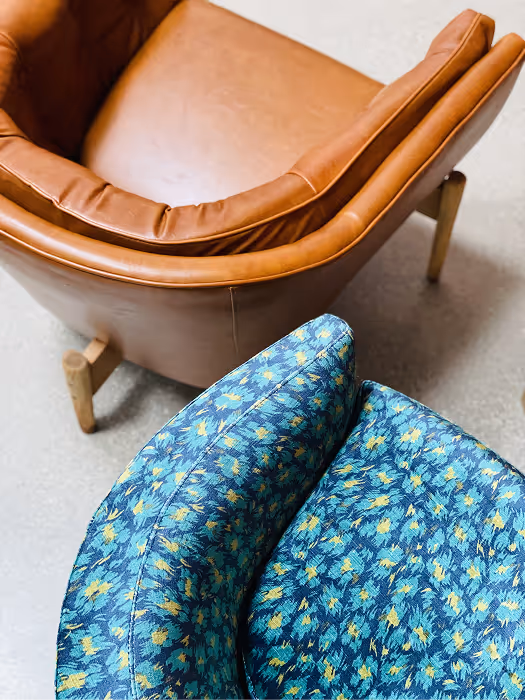 Two high-end, custom chairs