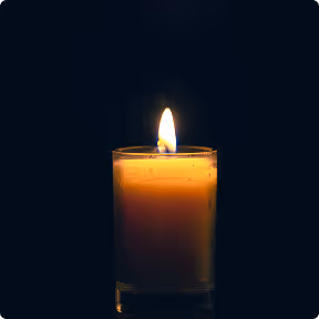 Candle burning