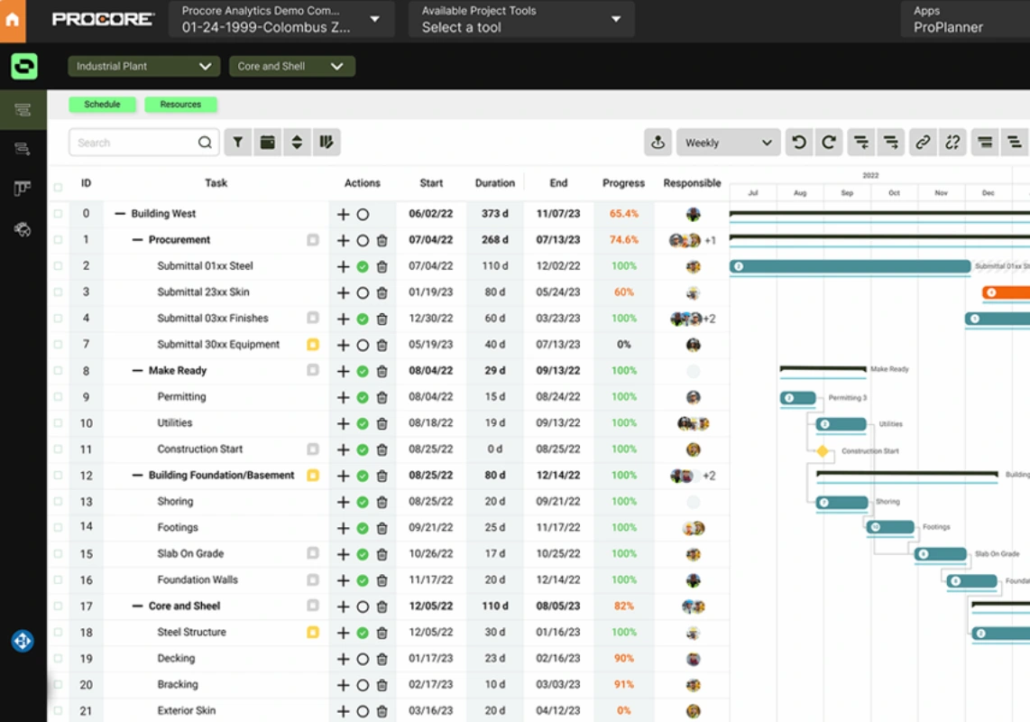Outbuild embedded into Procore