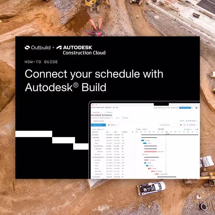an image of Outbuild's integration expert guide with Autodesk Construction Cloud
