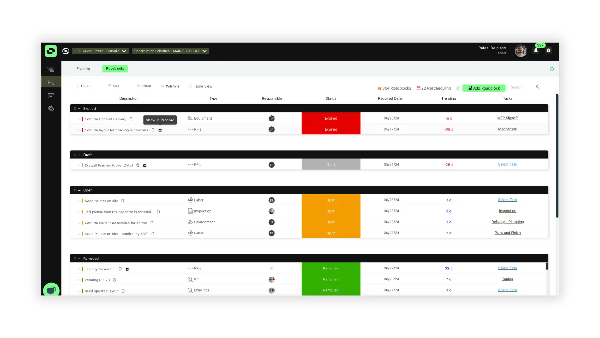 Outbuild-roadblock-log-and-RFIs-integrated-to-Procore