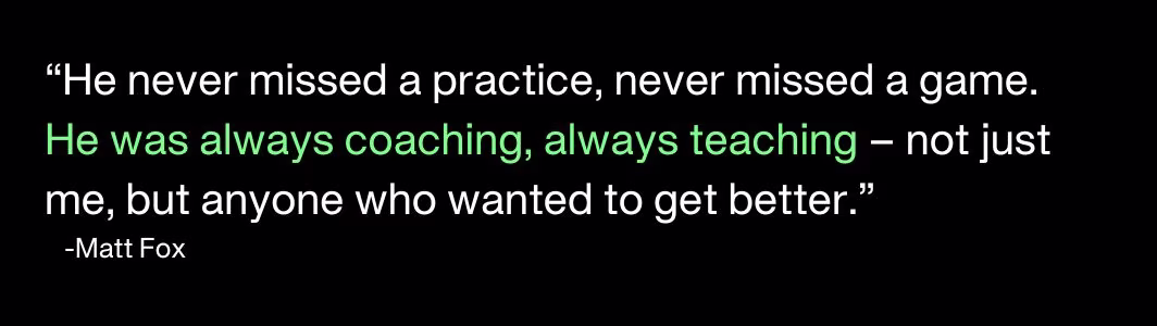 a quote from Mat Fox