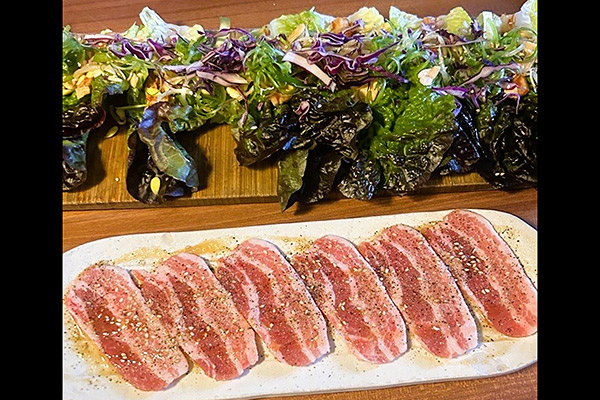 Pork Belly Wrap (with Lettuce)