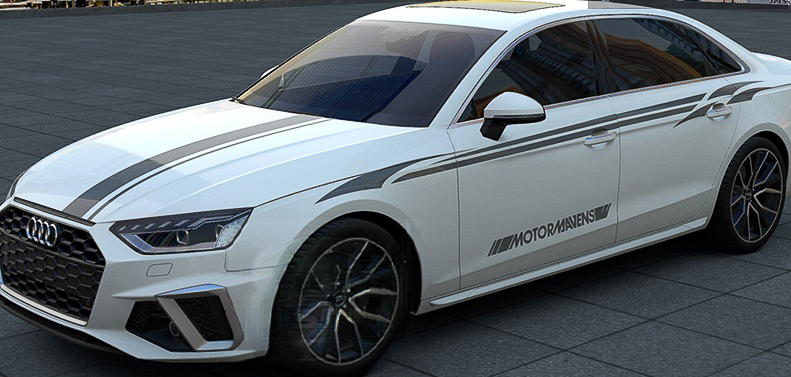 Car Hood Stripe Kit