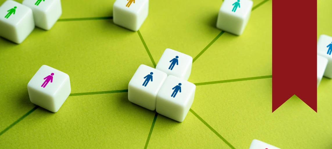 Community network mapping connections between stakeholder groups for a shared kitchen needs assessment and local food system planning.