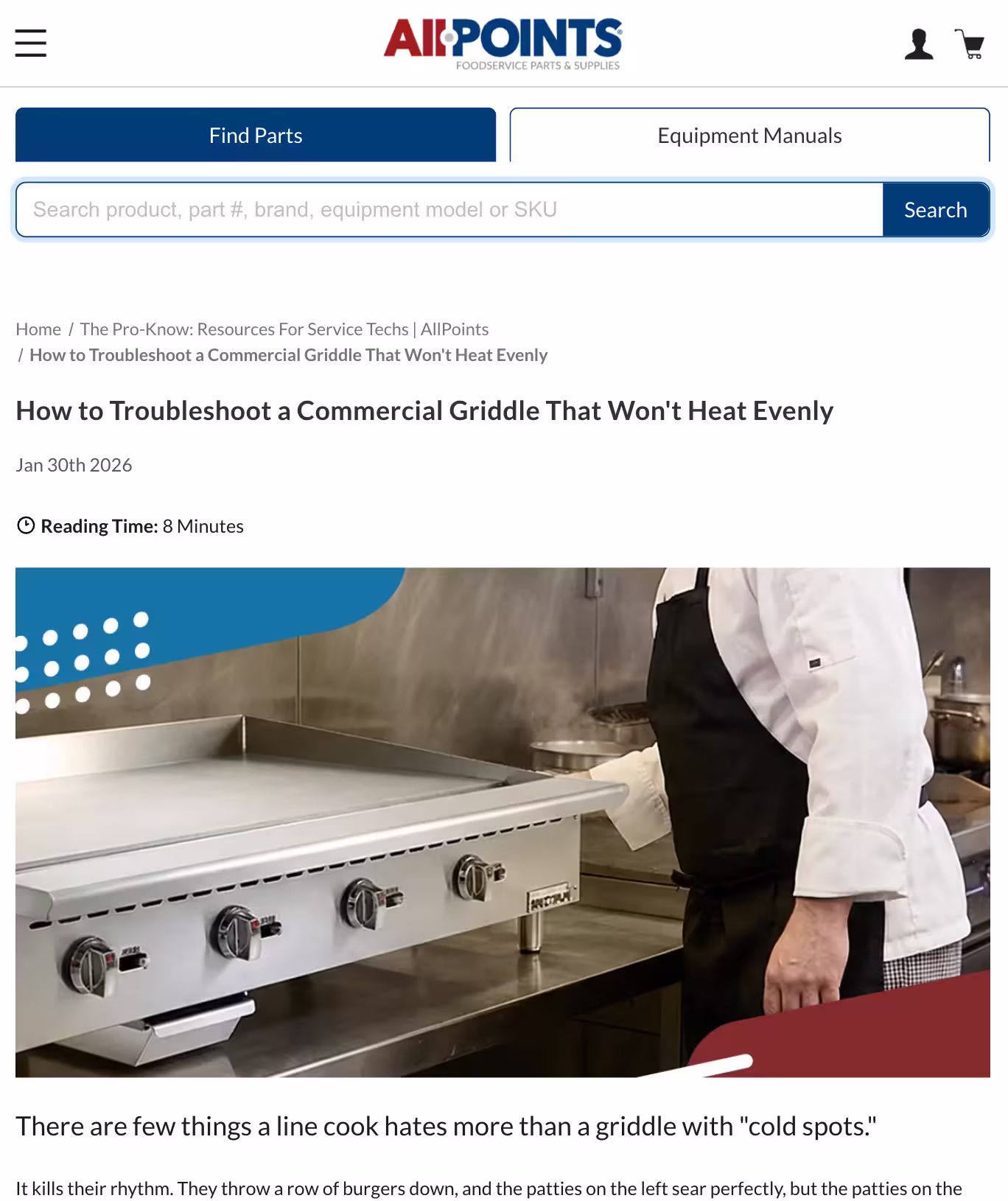 Griddles: How to Troubleshoot a Commercial Griddle That Won't Heat Evenly