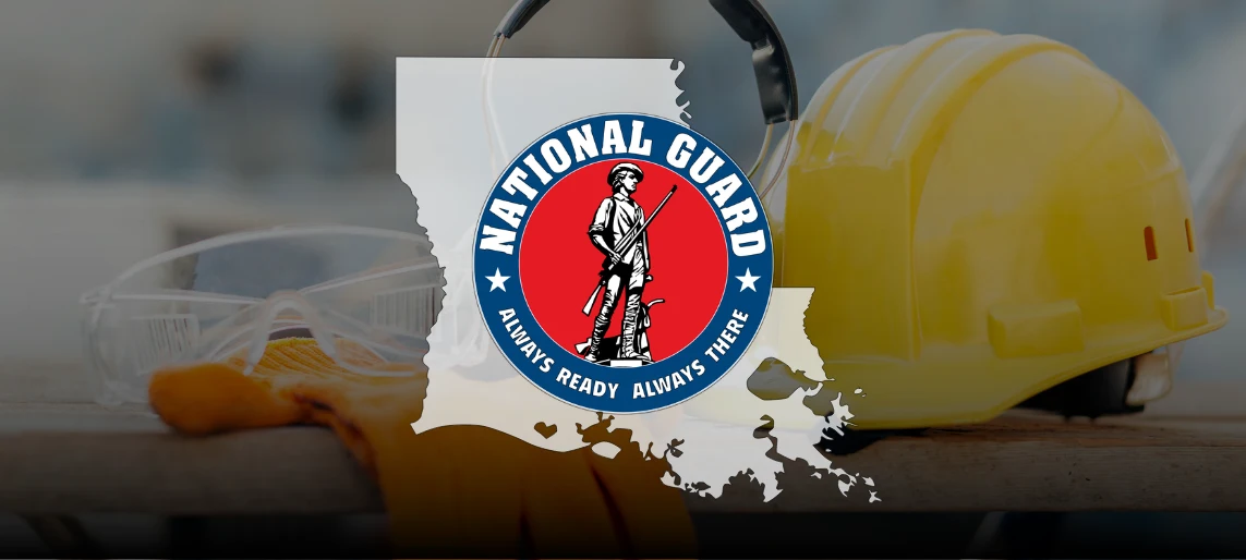 Louisiana National Guard (LAARNG) case study highlighting Aldevra’s government contracting support for secure and compliant facility solutions.