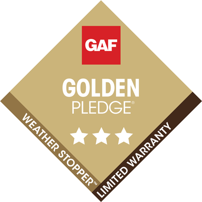 Roofing King awarded GAF Golden Pledge Warranty, icon