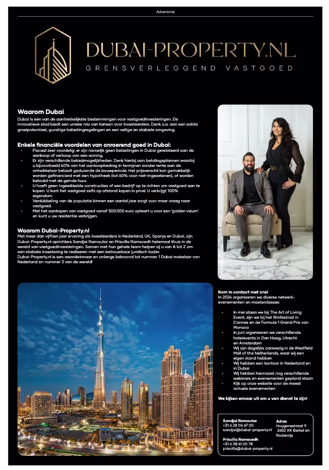 Dubai-Property | Betrouwbare Inzichten over de Vastgoedmarkt in Dubai