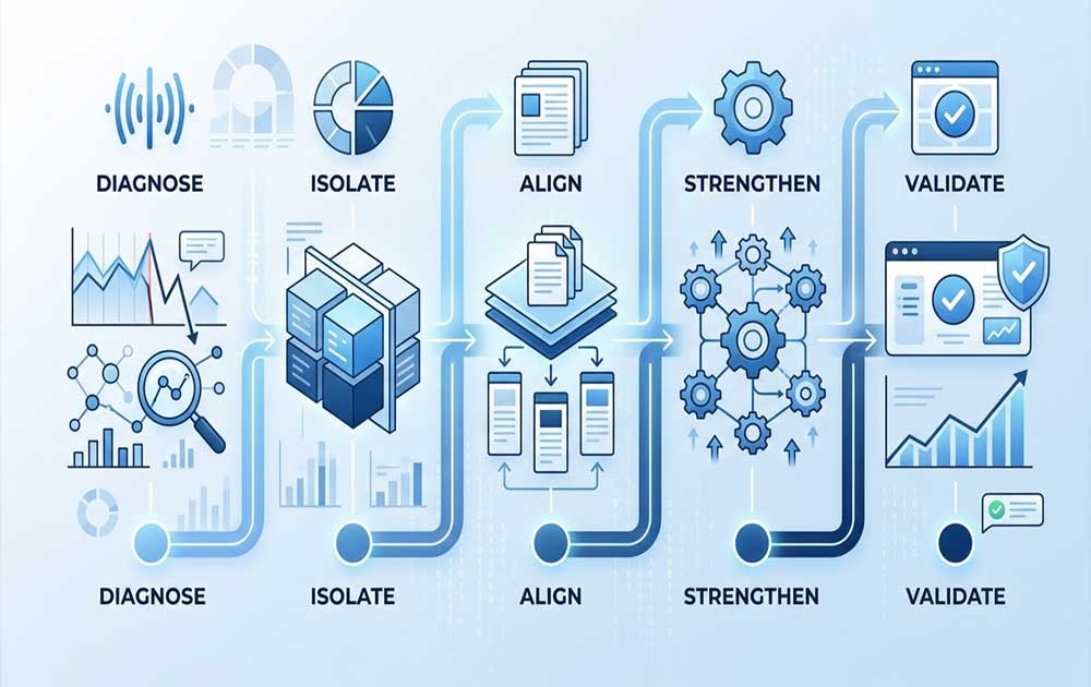 SEO recovery process after Google update