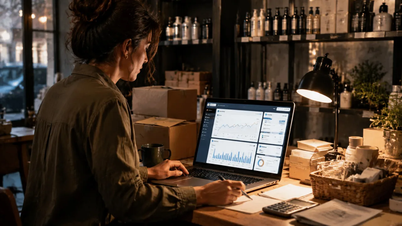 Business analytics dashboard