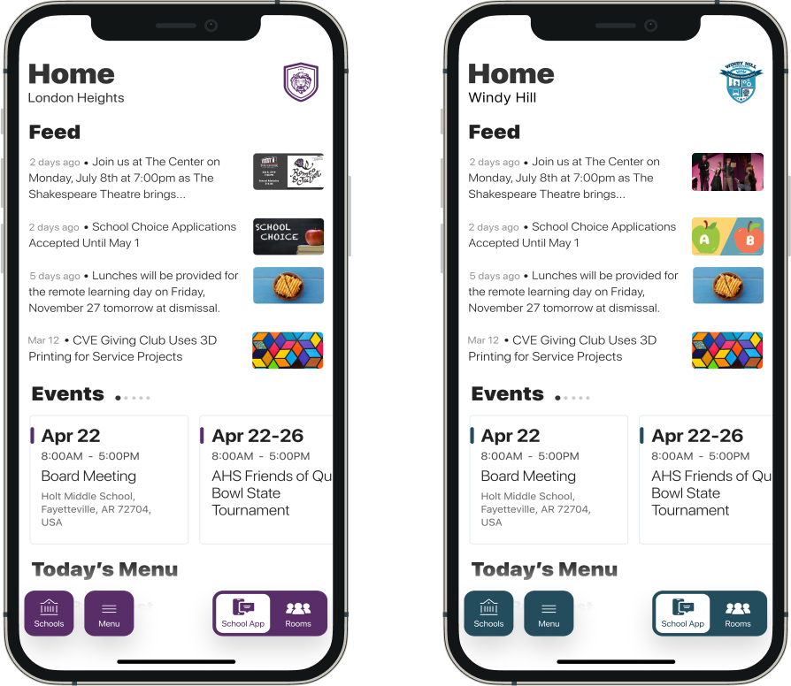 schoolapp branding