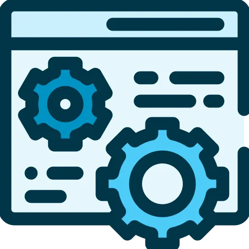 Two overlapping speech bubbles, one light blue and one dark blue, representing conversation or chat.