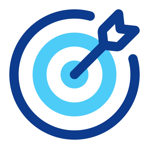 Two overlapping speech bubbles, one light blue and one dark blue, representing conversation or chat.