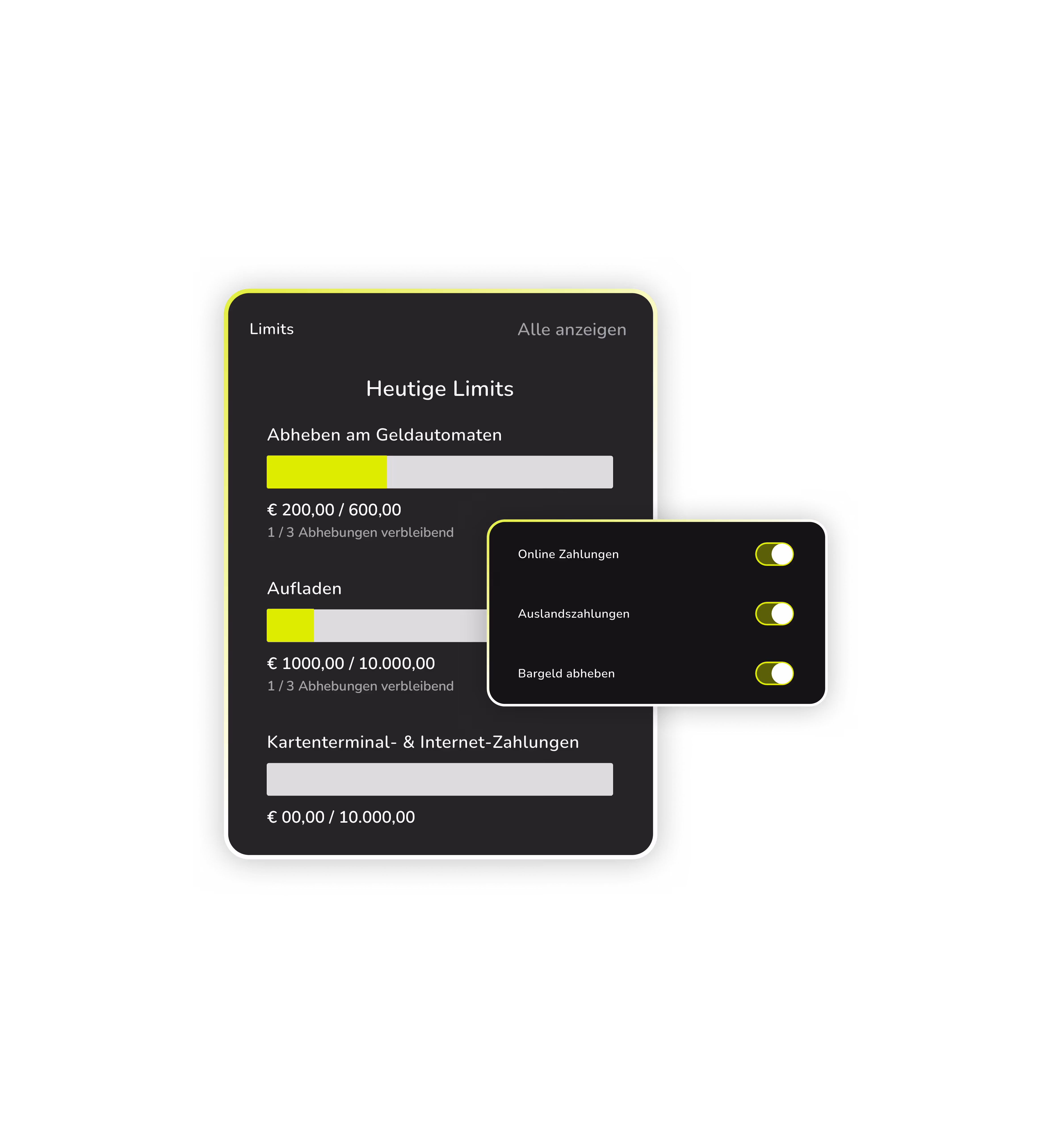 a screenshot of the kingpay mobile app features