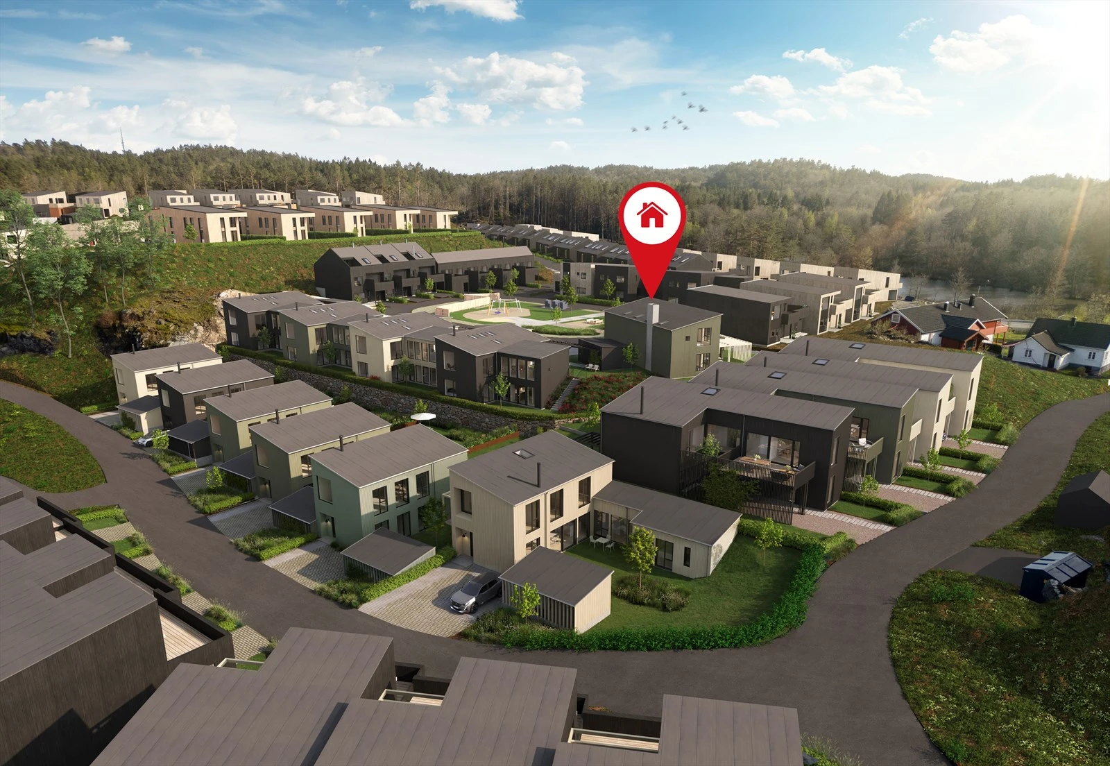 Sommerro oversikt 3D