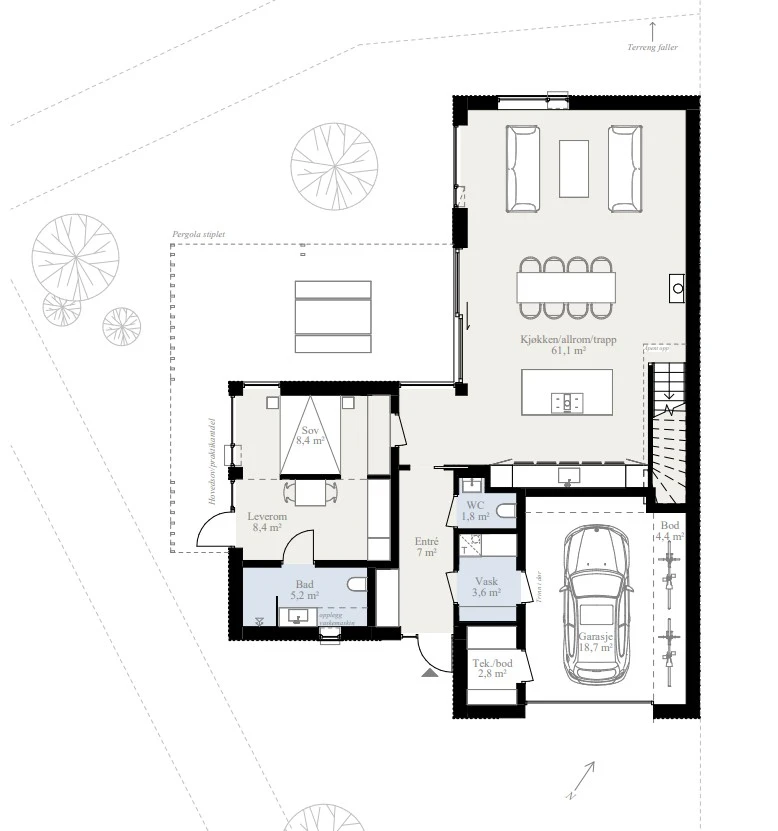 Plantegning 1. etasje
