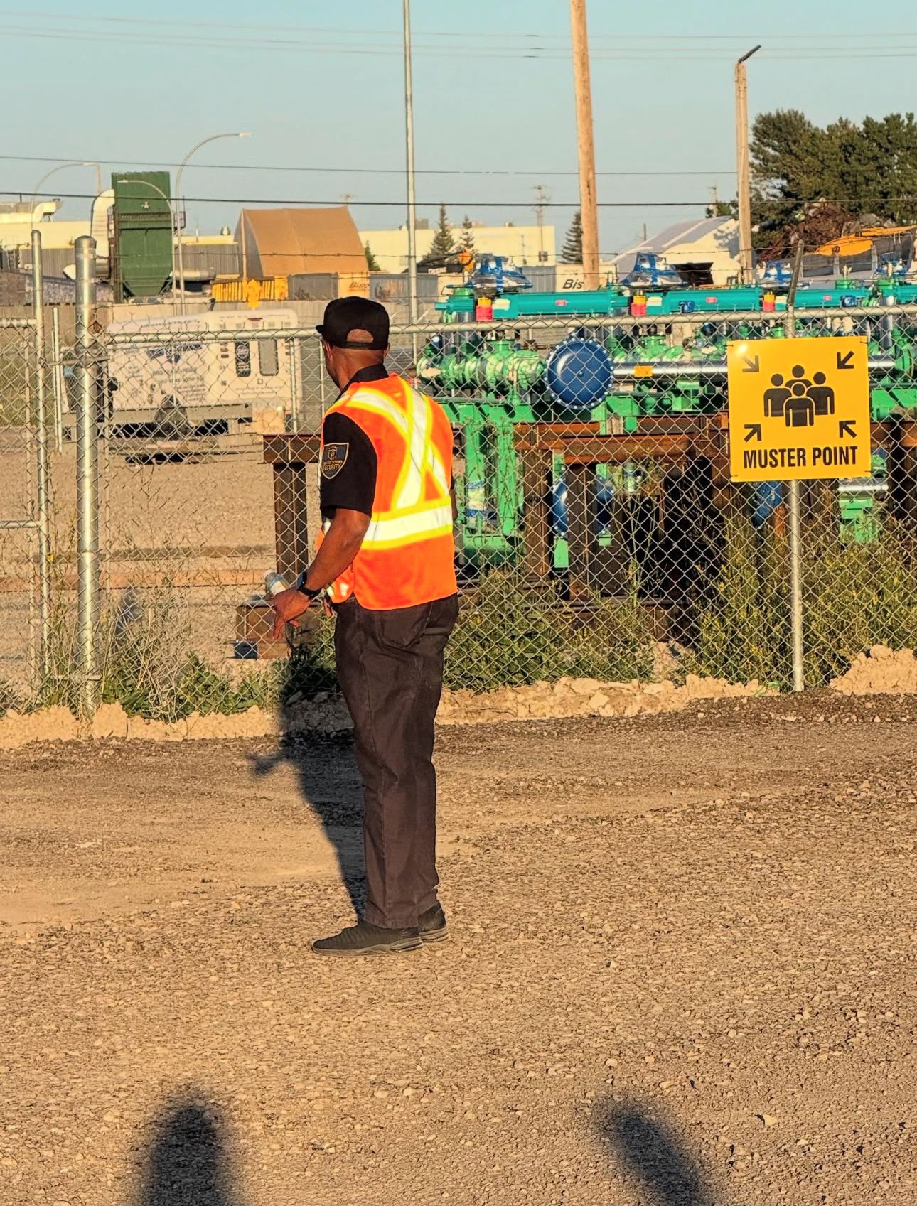 Security Guard Calgary doing gps reporting, Guard Tower Security.