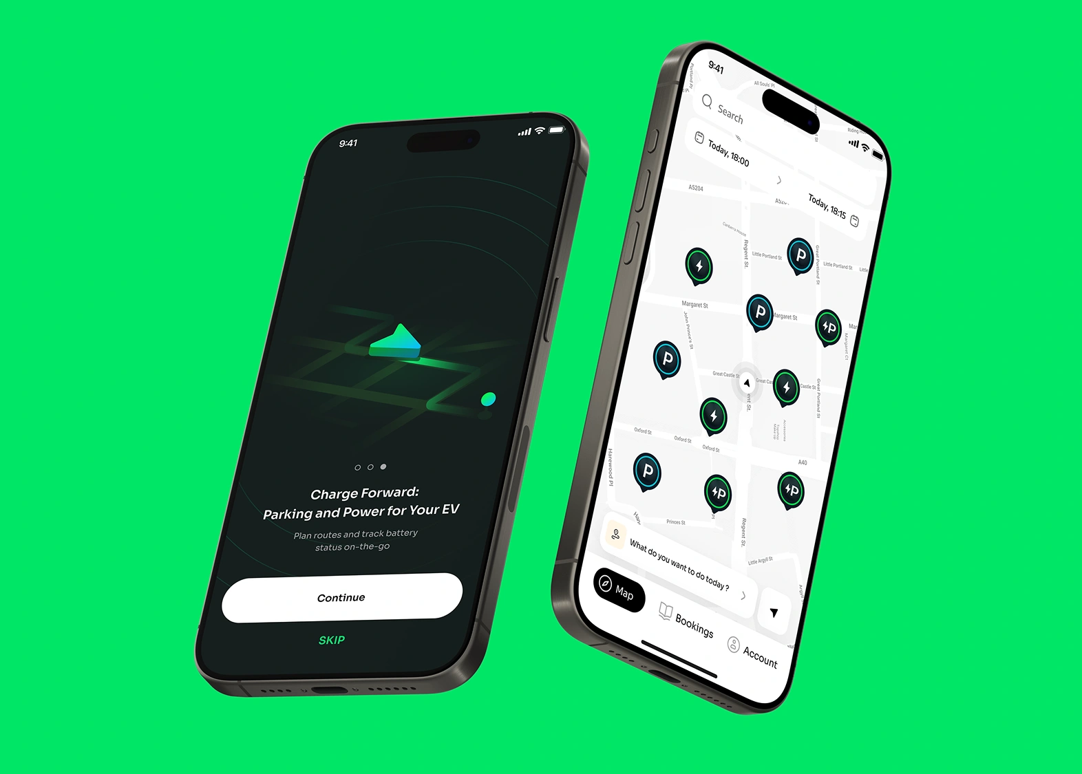 EV Spot mobile app screens image