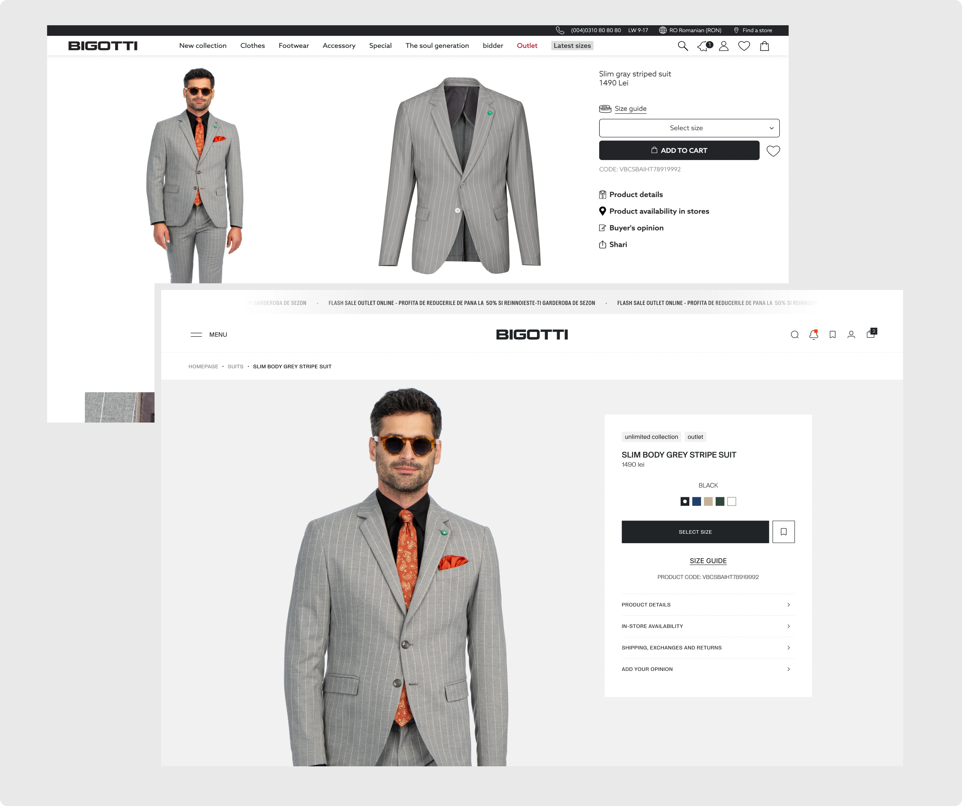 Two dashboard screens showing inventory management stats, sales increase, stock-out reduction, and AI alerts.