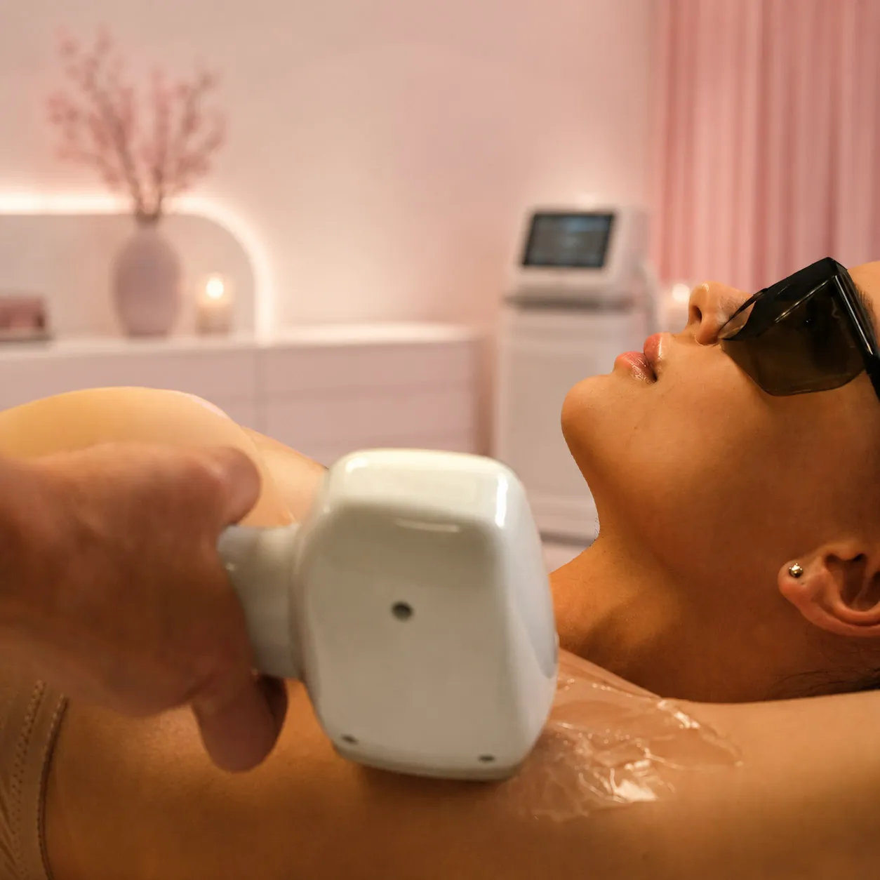 Laser Haarentfernung bei Beautylounge by Bea in Wilhelmsburg für glatte Haut und dauerhafte Haarreduktion.“