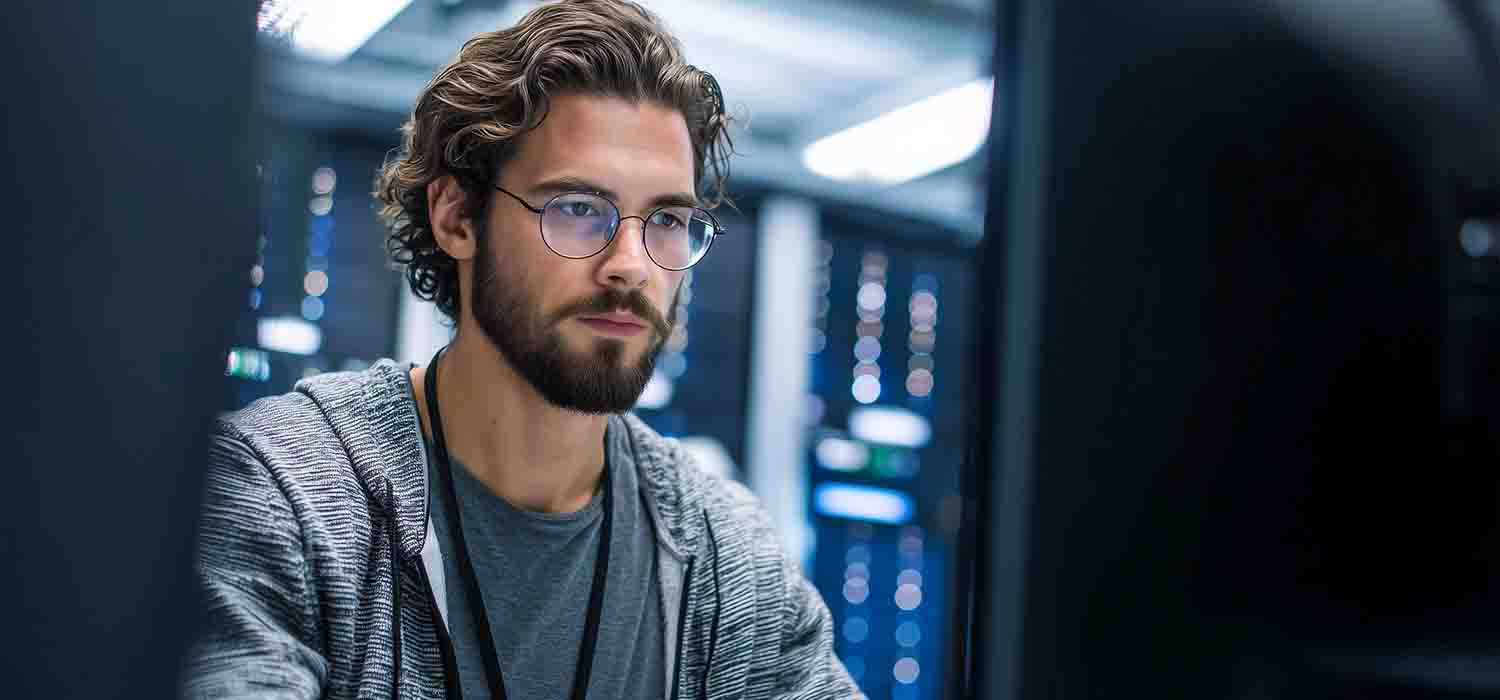 technicien de proximité apportant un support IT sur site