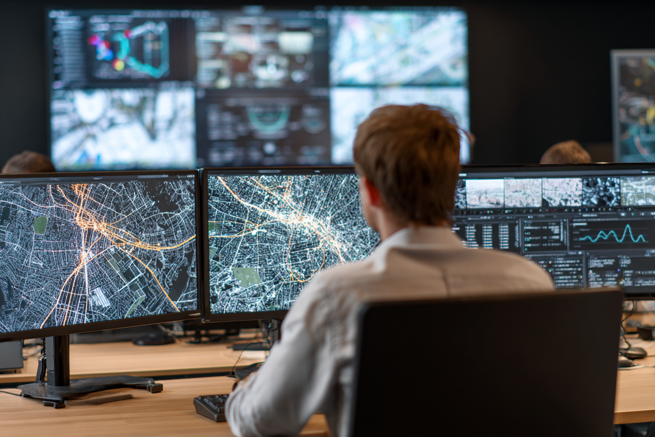  analyste SOC surveillant des alertes de cybersécurité sur plusieurs écrans