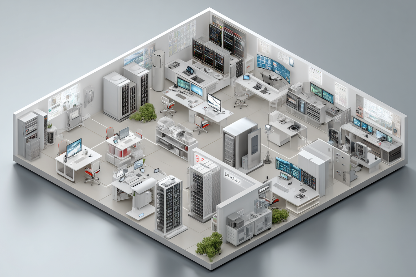 schéma représentant les différentes catégories d’équipement informatique d’une PME