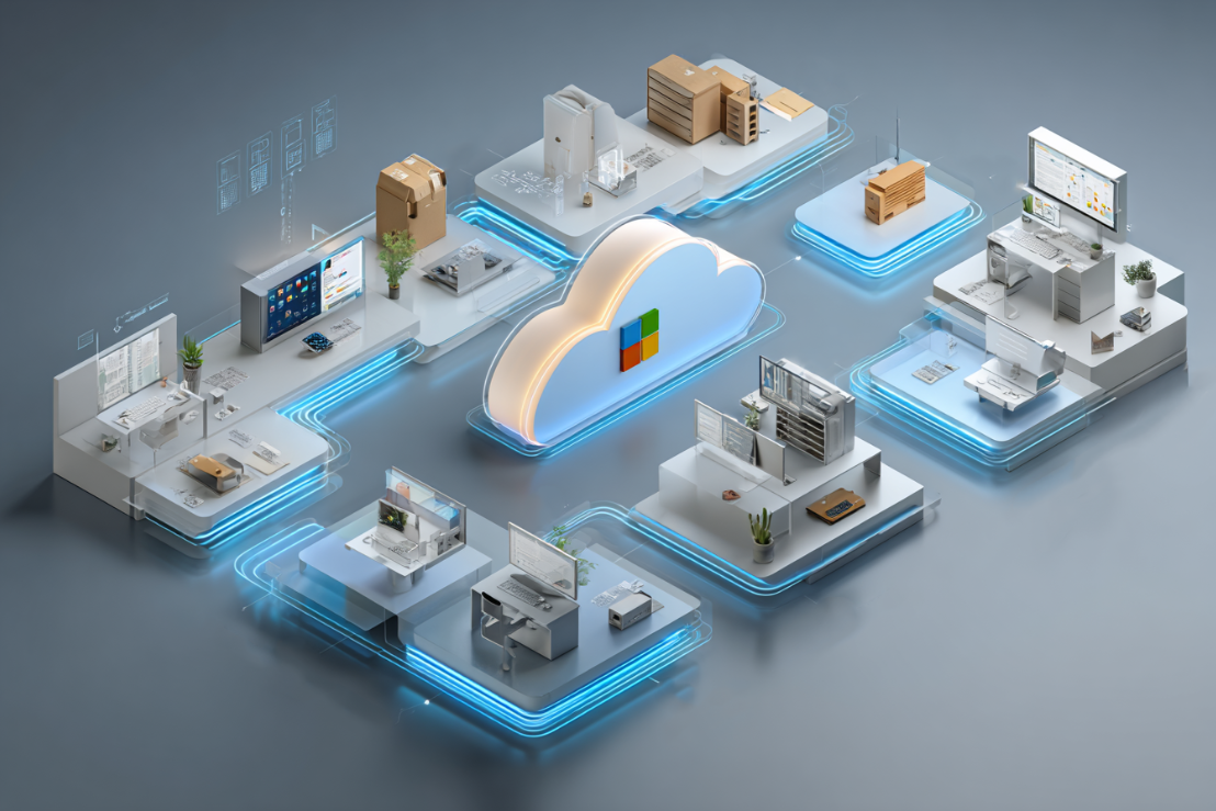 schéma illustrant les étapes d’une migrate Microsoft 365