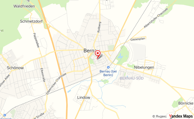 Karte: W&R Baumpflege, Klementstraße 13, 16321 Bernau bei Berlin